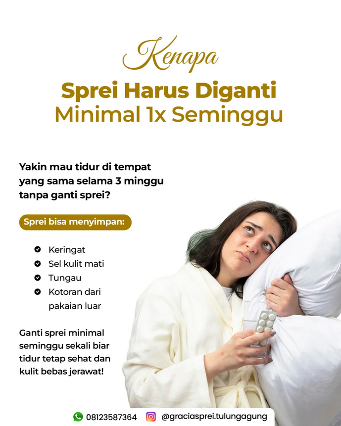 <p>Ingat ya teman-teman, sprei itu bukan cuma soal